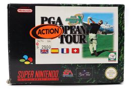PGA European Tour PAL Super Nintendo Boxed - SNES
