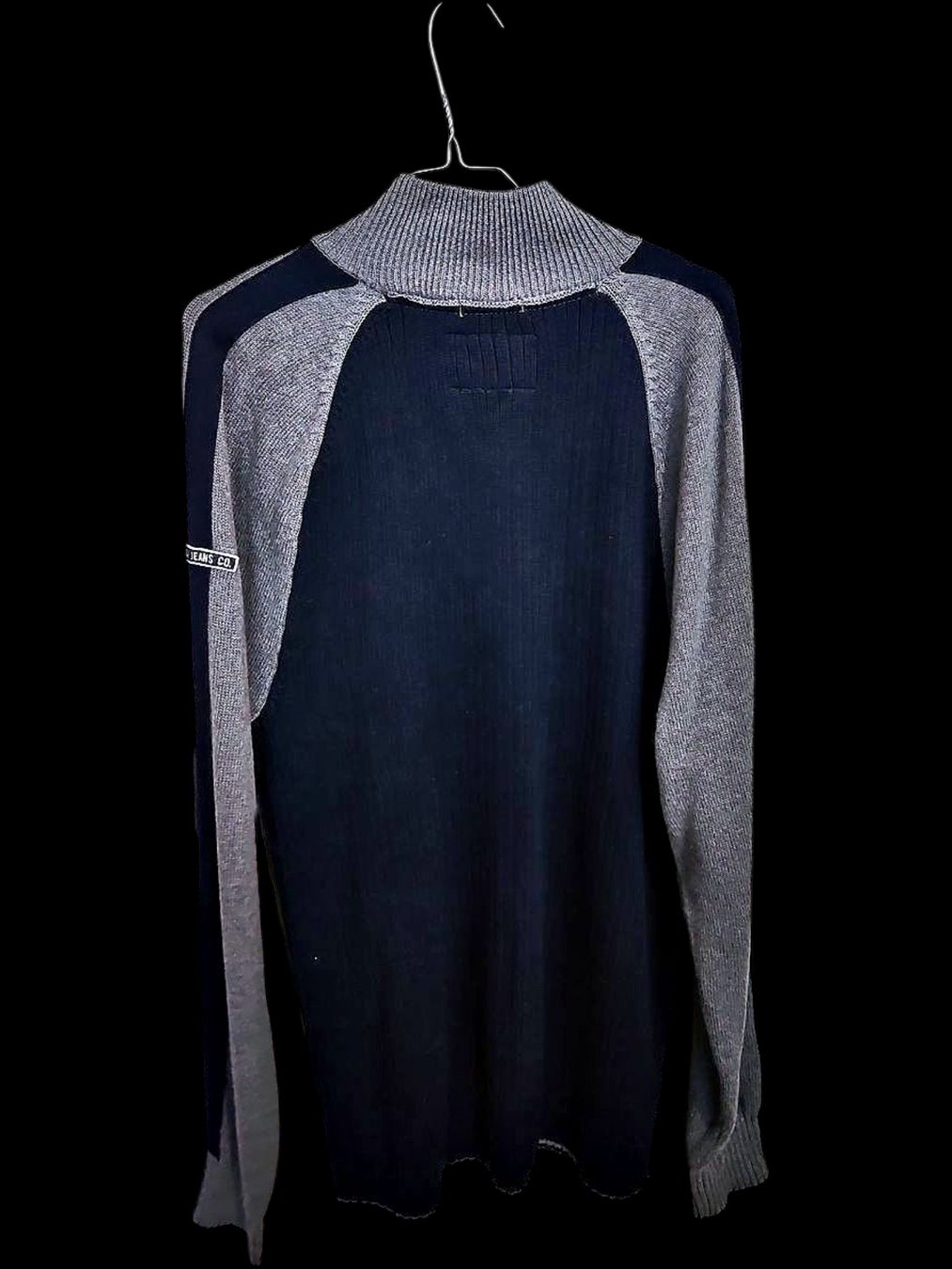 Maglioni & Felpe: Herren Half-Zip Rollkragenpullover - Schwarz & Grau Color – Usato da Zug venduto da vinokilo 3