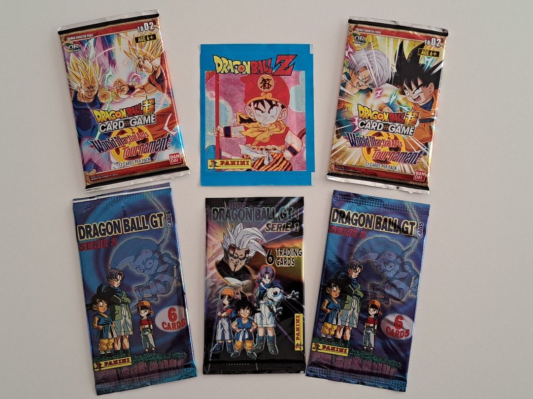 Panini Carte collezionabili: 6 Stk. Dragon Ball Trading Cards & Sticker Pack – Nuovo (secondo la descrizione) da Reiden venduto da Zizki