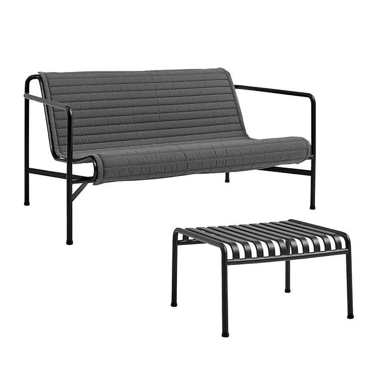 Hay Divani: HAY Palisade Lounge Sofa mit Hocker und Polster – Usato da Zürich venduto da nussibaumi