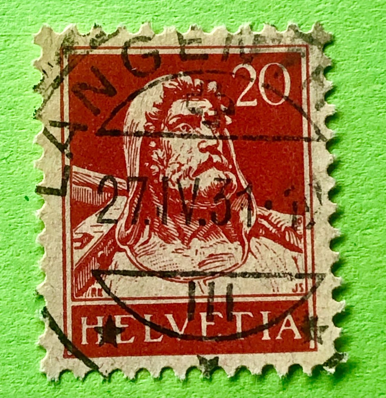 Tutti i francobolli: Nr.174  Wilhelm Tell GESTEMPELT     – Usato da Aarau venduto da Billa007