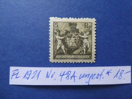 FL 1921 Nr. 48A ungestempelt *