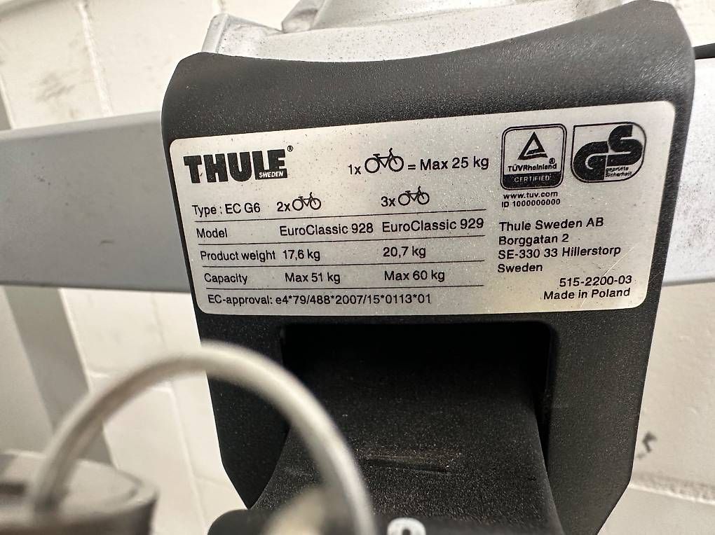 Thule Rimorchi: Thule EC G6 Fahrradträger – Usato da Männedorf venduto da Vollbart72 1