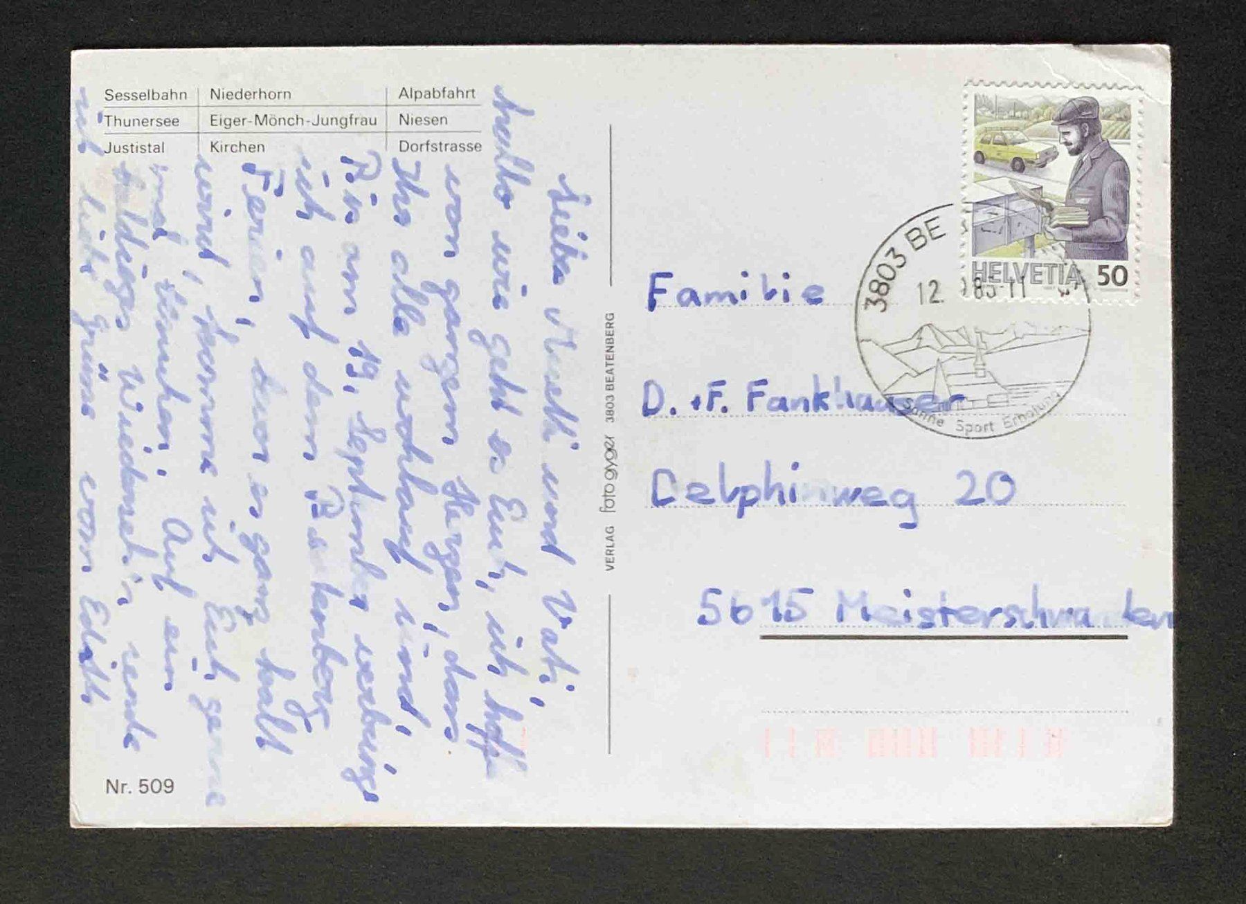 Cartoline postali: AK Beatenberg Mehrbild Karte – Usato da Goldau venduto da artelier1 1