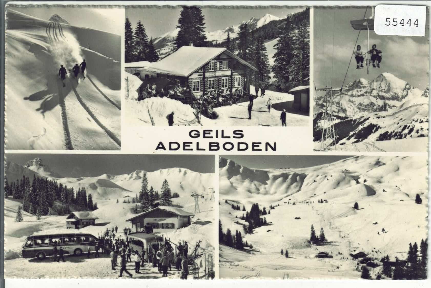Cartes postales: Geils Adelboden im Winter - Multiview - Postauto – D'occasion à Ettingen par Kartenplanet