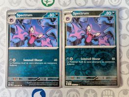 🇫🇷 Pokémon 2 cartes Spectrum avec reverse (PAF) FR