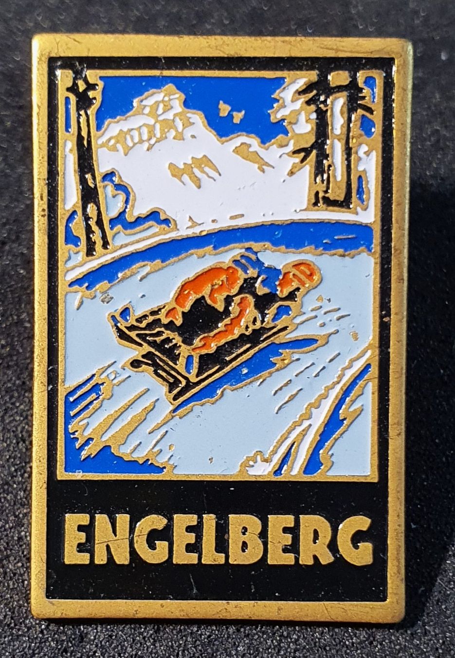 Placchette & Badge: BB227 - Pin Alte Werbeplakate - Engelberg – Usato da Reinach BL venduto da Boston-Verkauf