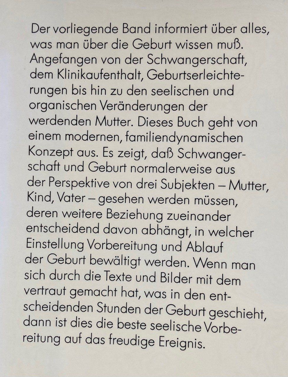 Bücher: Geburt – Gebraucht aus Orselina von Vrenegonde 2