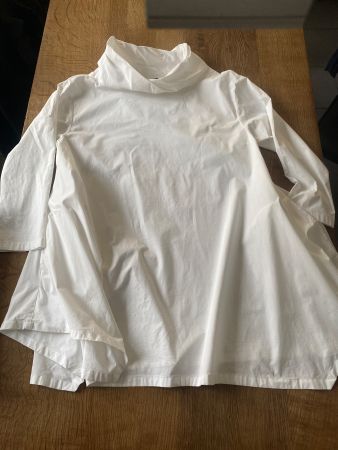 *IRINA SCHROTTER* SHIRT/BLUSE/HEMD GR.ONE SIZE DESIGN weiß