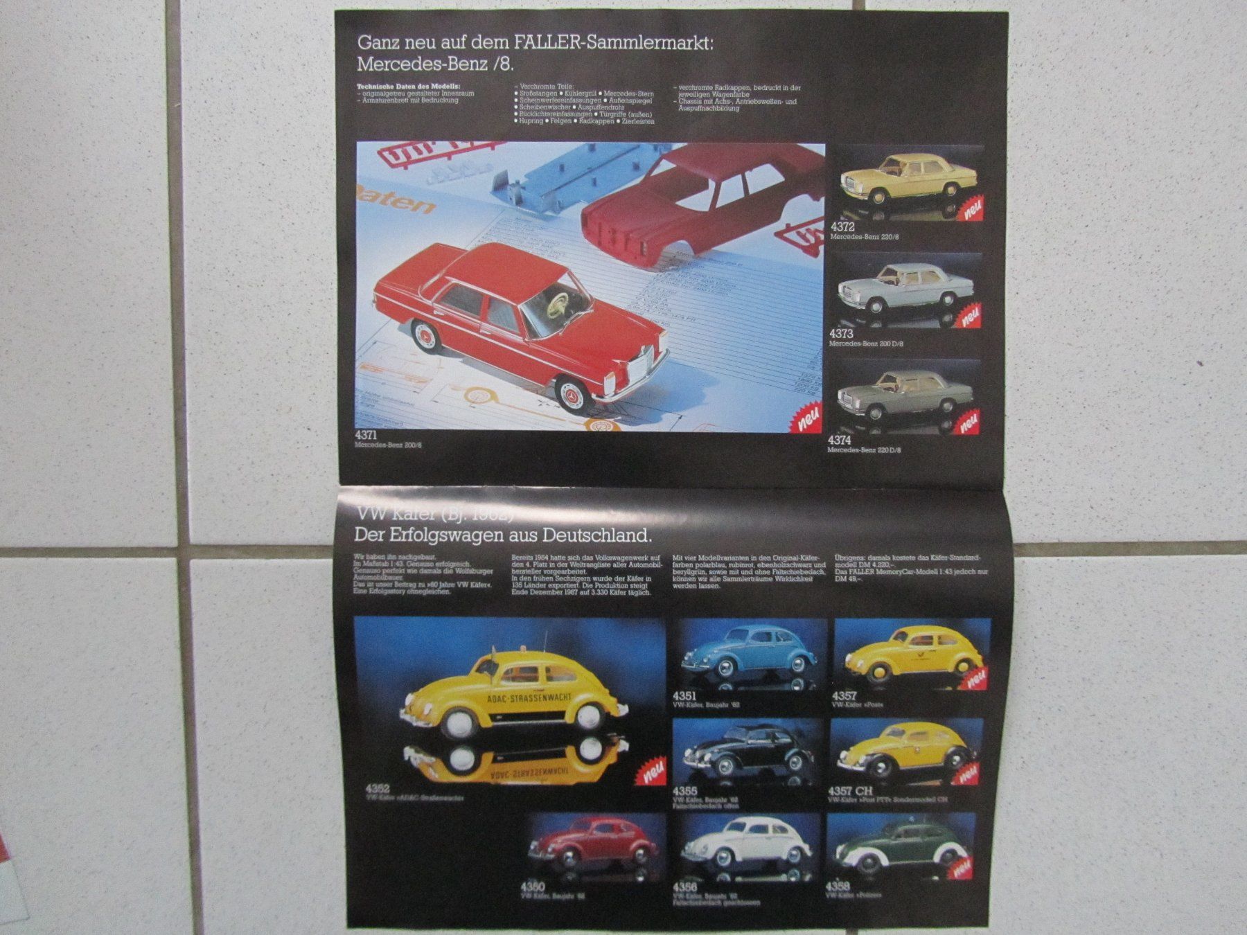 Faller Modellini d'auto: Faller, Automodell-Katalog, 1996, made in Germany – Usato da Weiningen ZH venduto da dietsch57 2