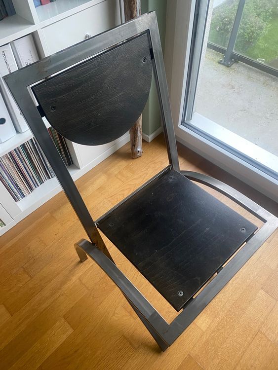 Design Stuhl Metall / Holz Kaufen auf Ricardo