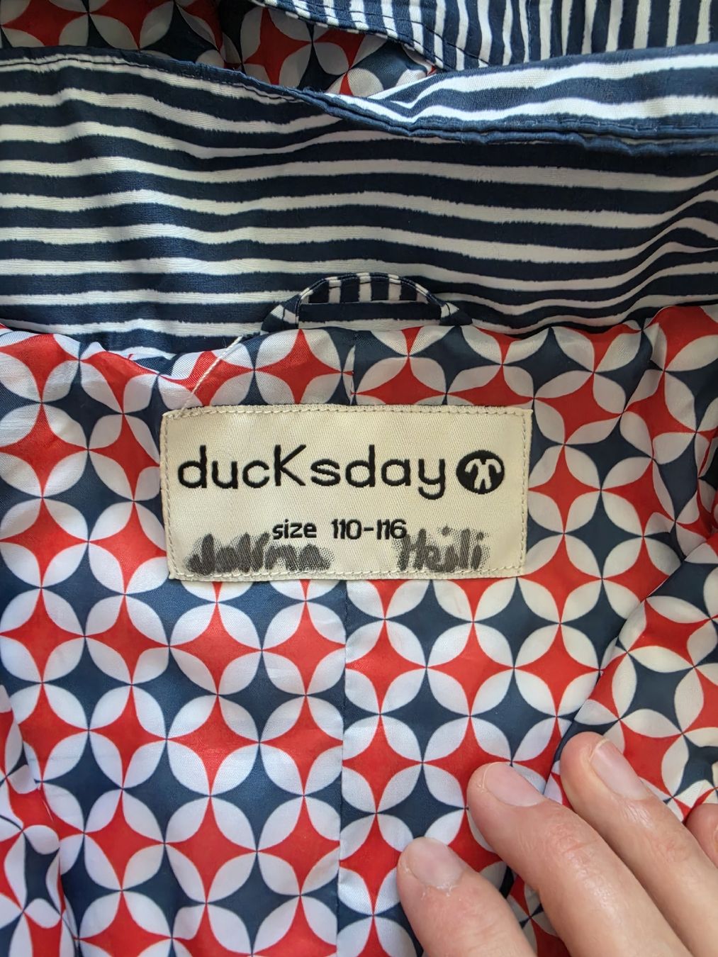 Completi: Ducksday Overall Grösse 110-116 Gestreift – Usato da Rickenbach Sulz venduto da VickyJolina 2