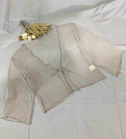 Leichte Sommerjacke, Beige, Grösse L, neu