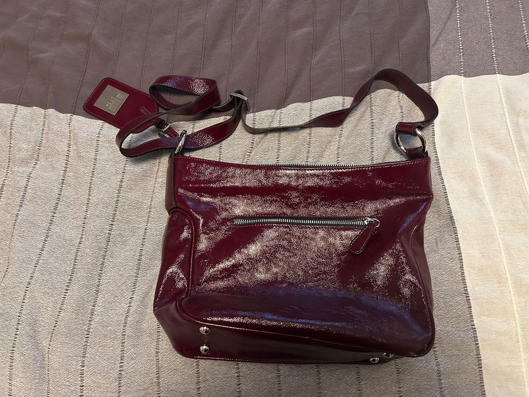 07 14 Borse da donna: 0714 Bordeaux leder Tasche NEU – Nuovo e nell'imballaggio originale da Zürich venduto da bsudy 1