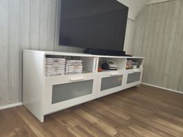 TV-Möbel, Weiss Leichte Gebrauchsspuren