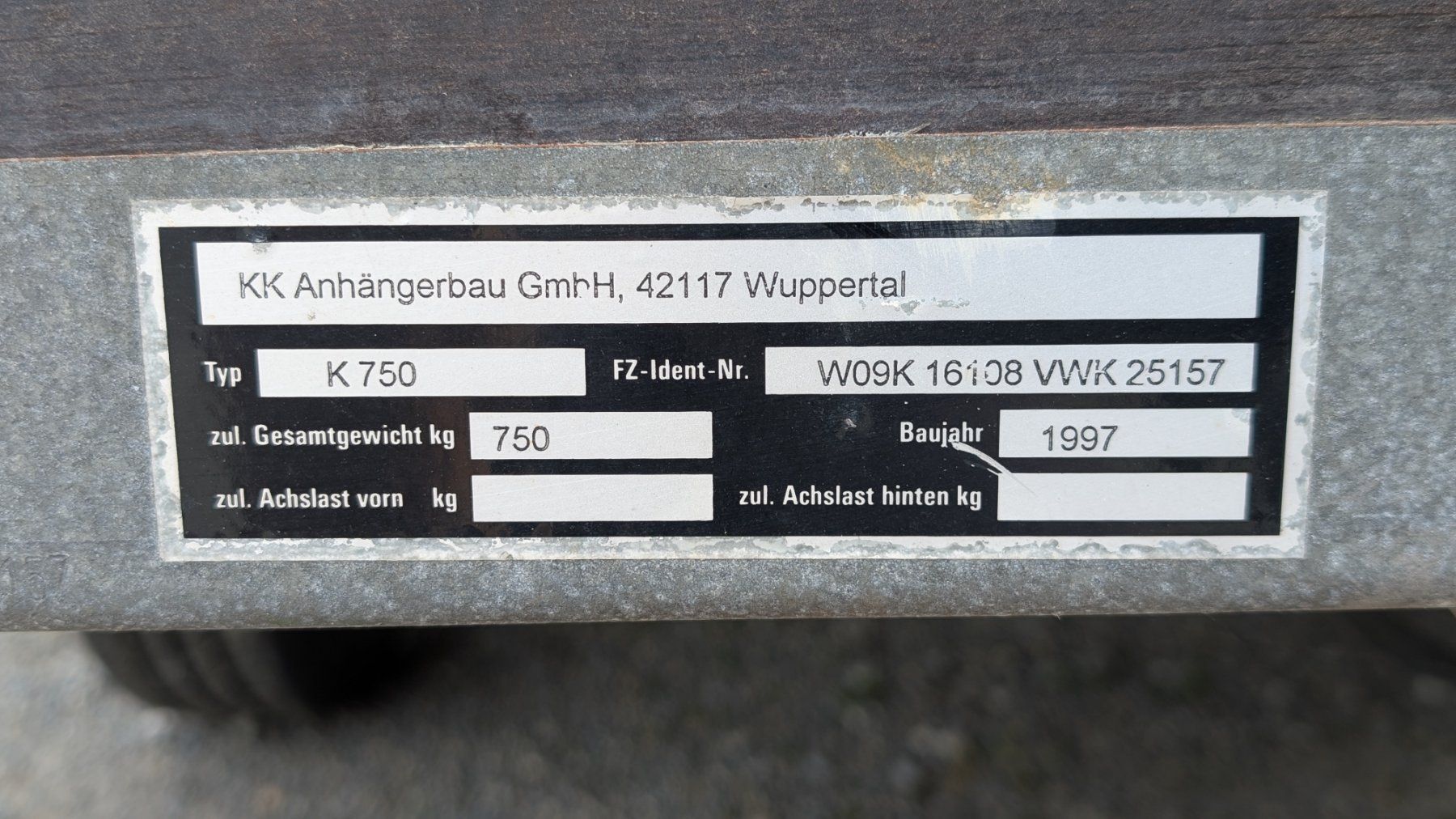 Rimorchi: PW Anhänger 750 Kg – Usato da Bettwil venduto da Zermatt.2022 4