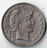 1909_Half Dollar_United States of America_Copy_Replicmünze