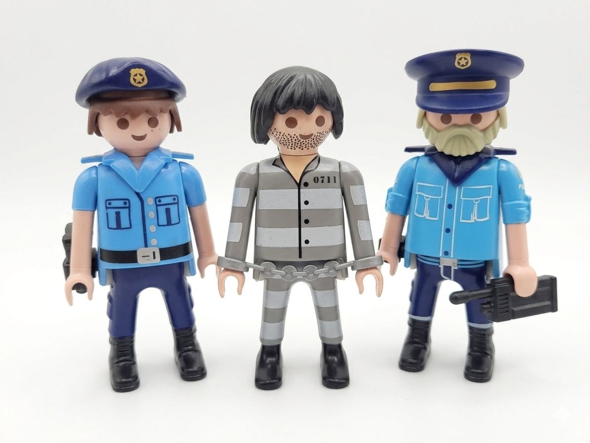 Playmobil Giocattoli: Playmobil, Wachen/Häftling – Usato da Gunzwil venduto da Zappelhans