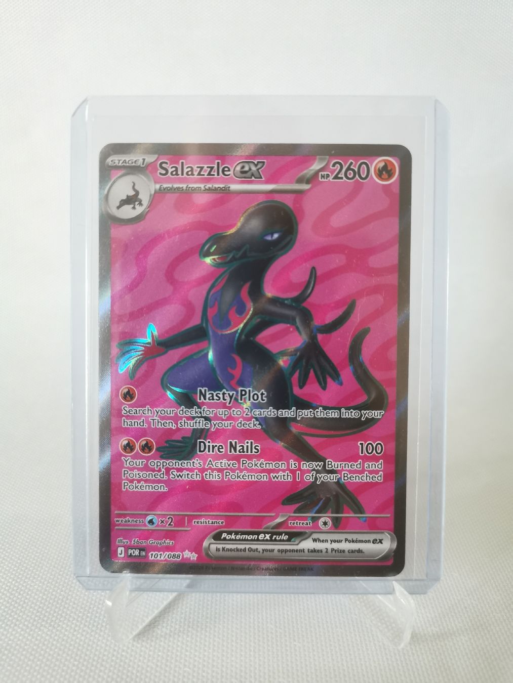 Pokémon Carte collezionabili: Pokémon Salazzle ex 101/088 EN – Nuovo (secondo la descrizione) da Liestal venduto da fisherman44