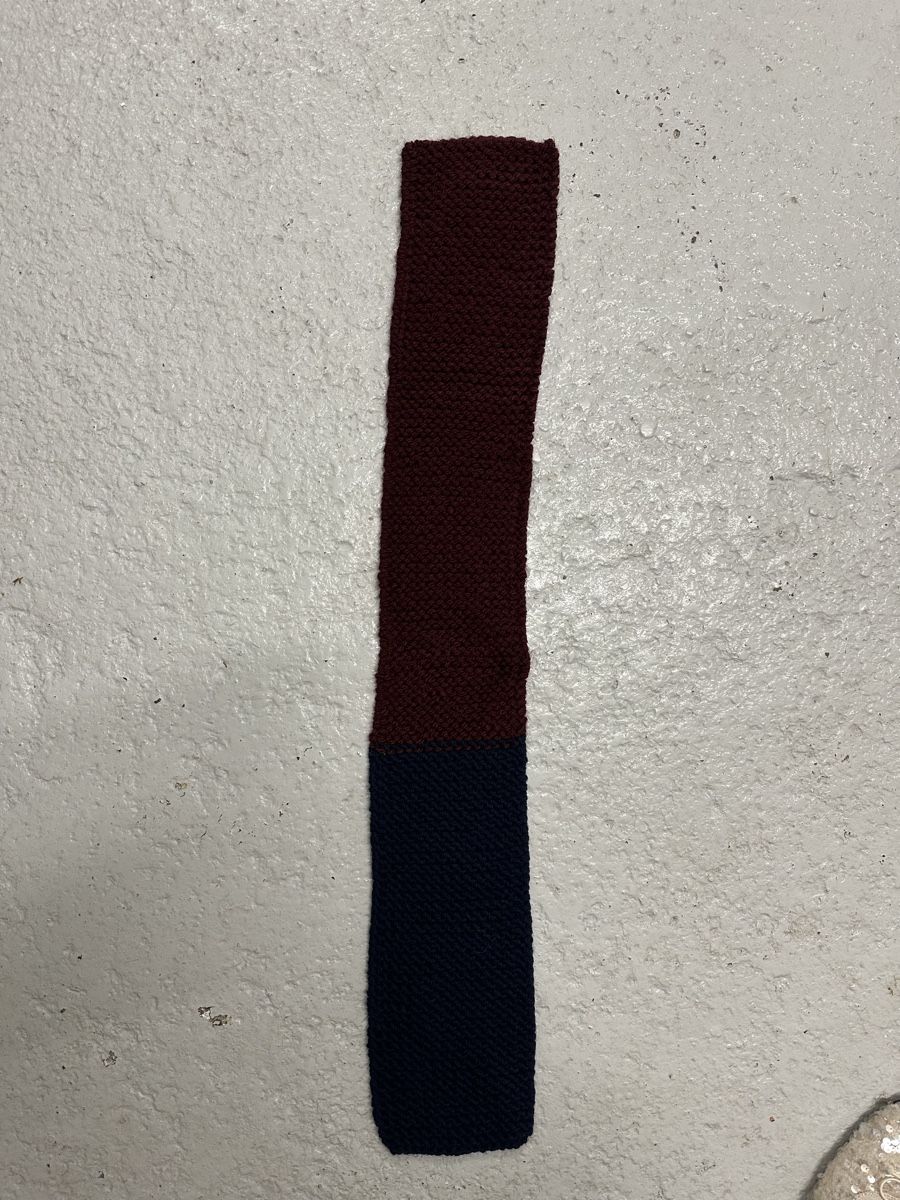 Foulards, Tücher & Schals: Schal Bicolor Handgestrickt – Gebraucht aus Uster von staernli4 1