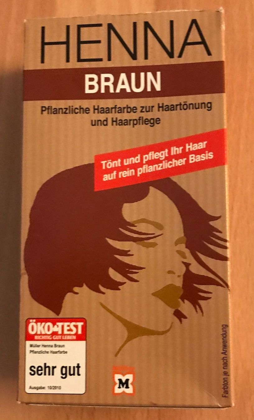 Tinte: Pflanzliche Haarfarbe Henna braun – Nuovo e nell'imballaggio originale da Ennetmoos venduto da Tabakfrei