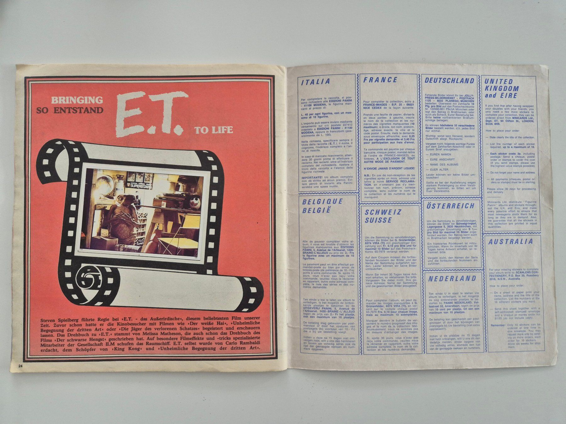 Panini Alben: Panini Stickeralbum E.T. von 1982 - KOMPLETT – Gebraucht aus Unterkulm von Pato1b 4