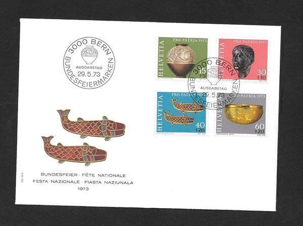 Tutti i francobolli: FDC Pro Patria Serie 1973; B158-B161 – Nuovo (secondo la descrizione) da Olten venduto da clotaldi