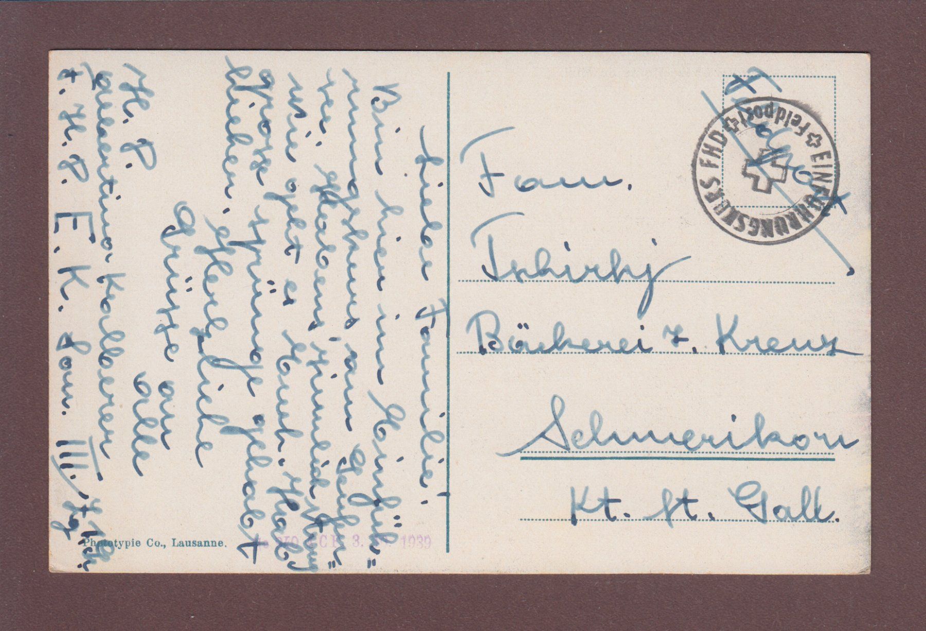 Cartoline postali: MONTREUX - Dents du Midi - Feldpost – Usato da Pully venduto da nicecards 1