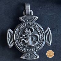 800 Silber Amulett Drache – HANUSSEN Dracomagnet, 70er