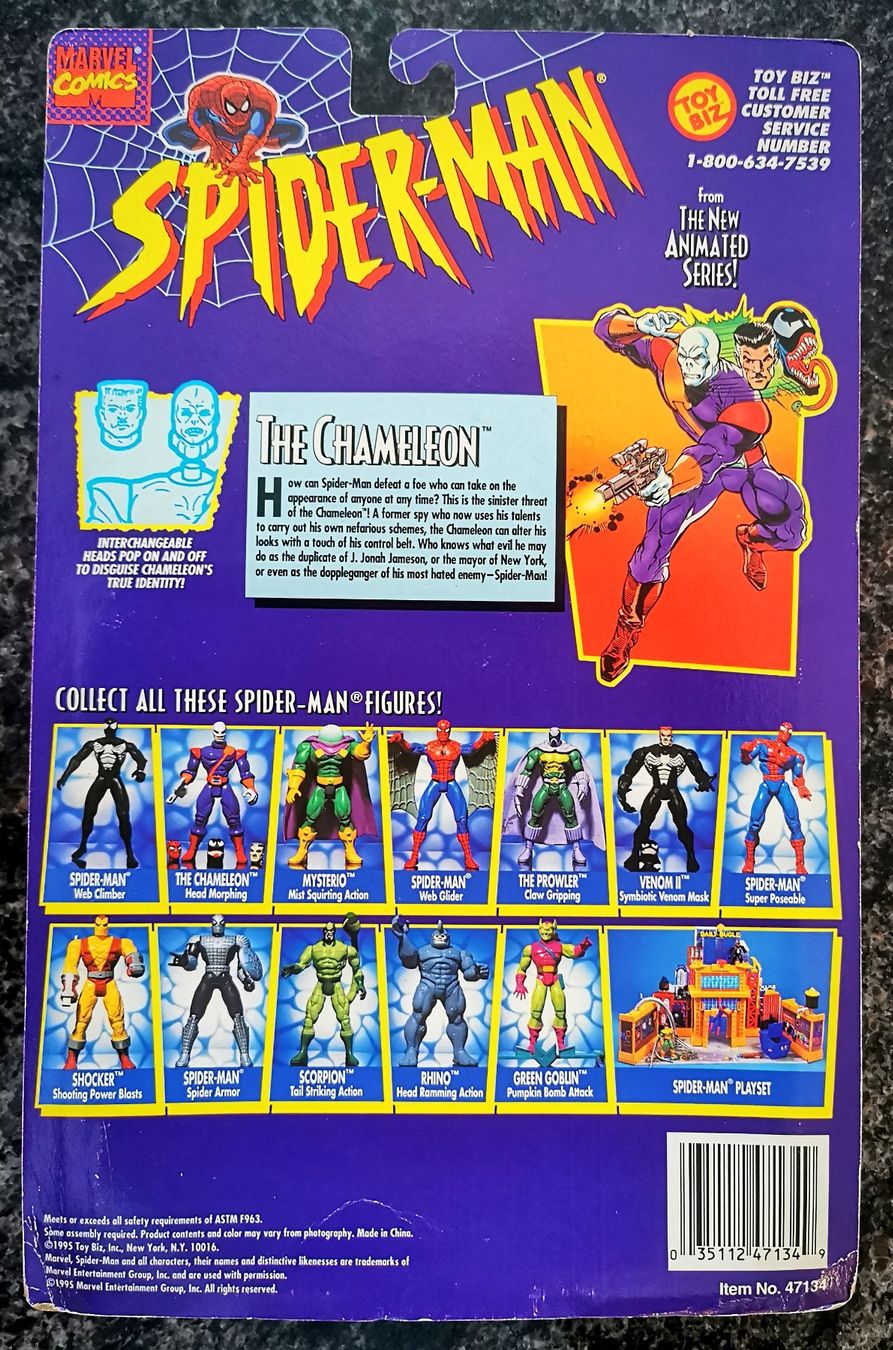 Marvel Statuette: The Chameleon 1995 Action Figur Spiderman Marvel Comics – Nuovo e nell'imballaggio originale da Rorschach venduto da Actionvintage789 1
