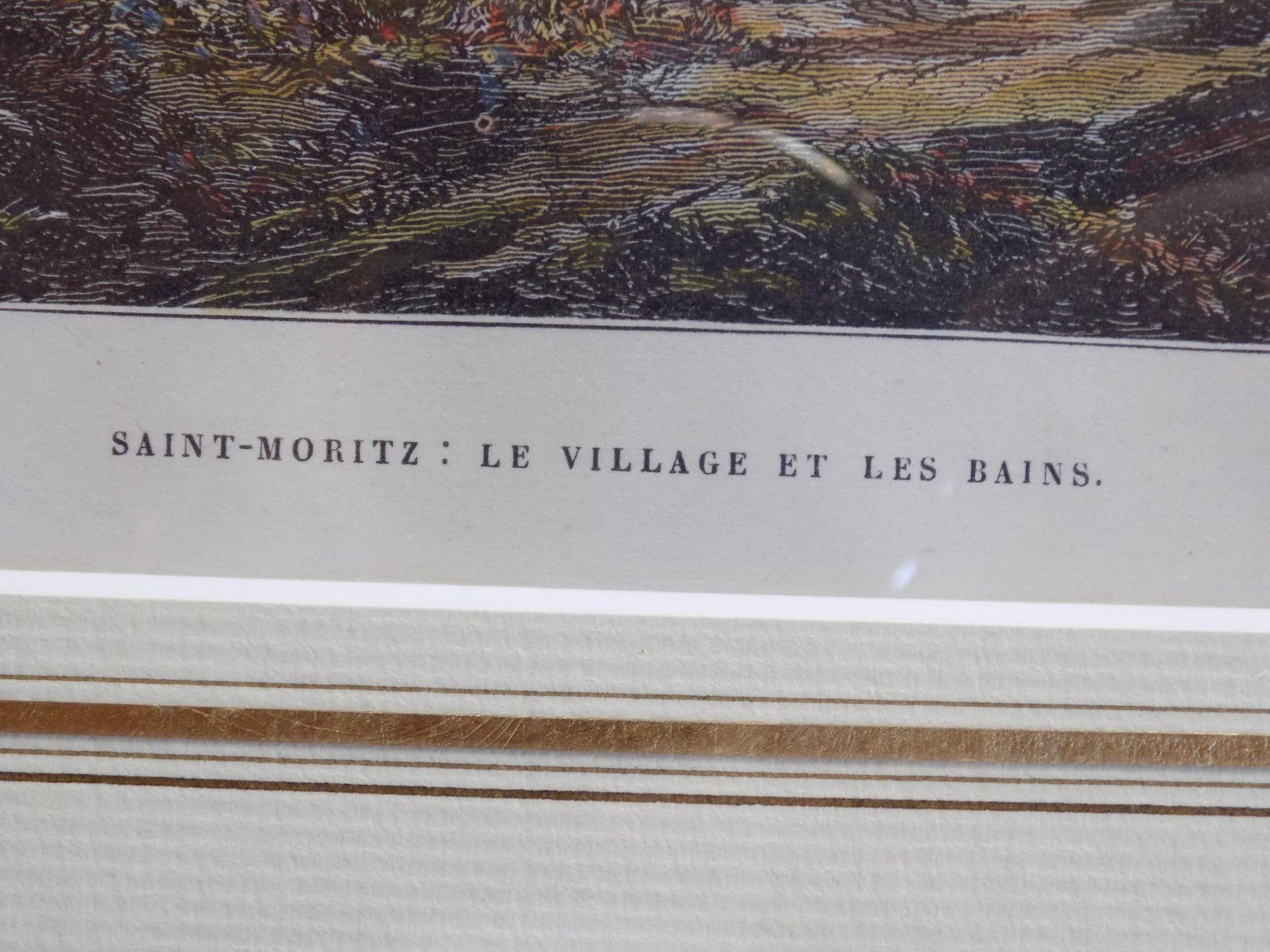 Gravures: St.Moritz Bad koloriert – D'occasion à Risch par Rischli15 3