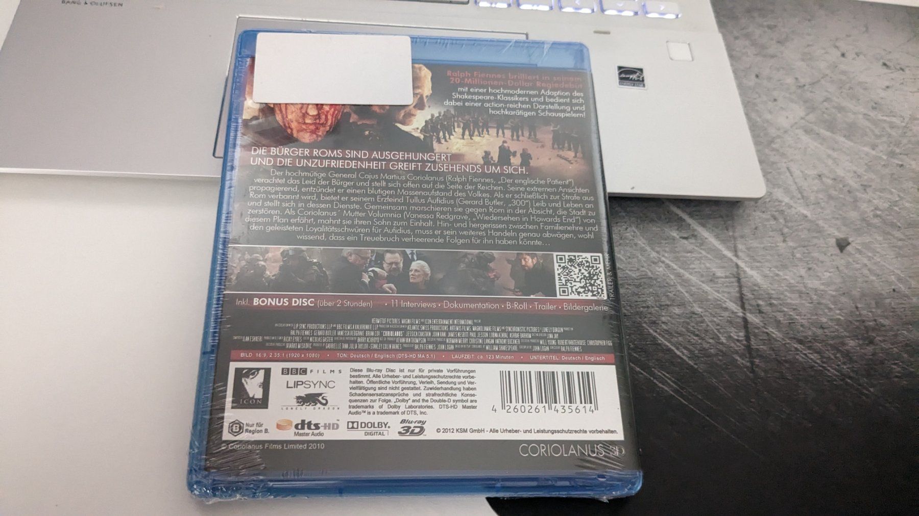 Alle DVDs: Coriolanus 3D  - Blu Ray Neu OVP – Neu und originalverpackt aus Hünenberg See von SpecialEditionGaming 1