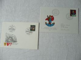 1968 / 69 Bundesfeier auf dem Rütli 2 Belege