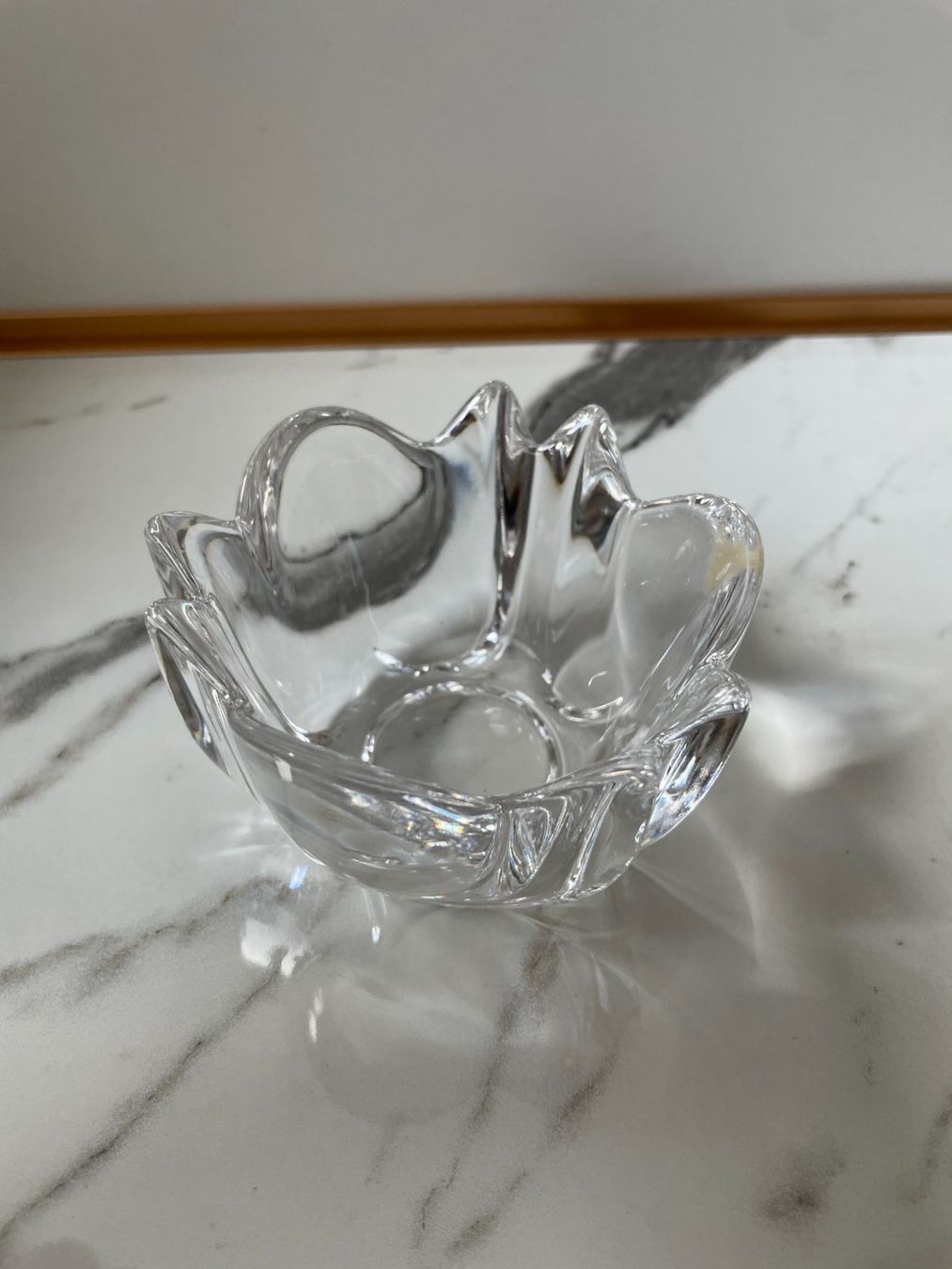 Portacandele: Orrefors Suède - Beau bougeoir de Lars Hellsten - Cristal – Usato da Cologny venduto da VintageFlamingo