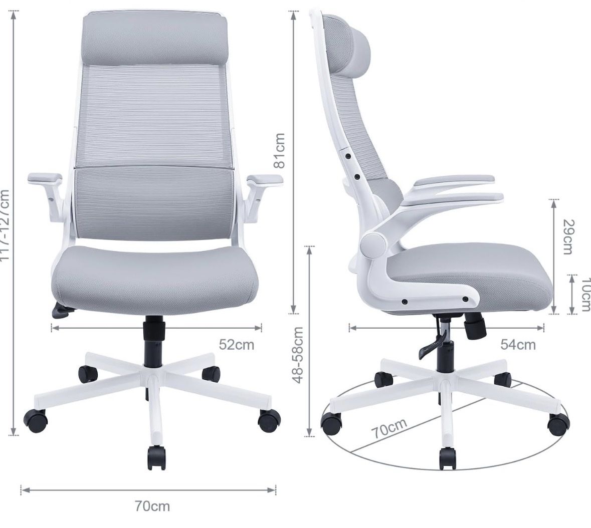 Chaises: Bürostuhl ergonomisch grau  – D'occasion à Wettswil par GP_18 3