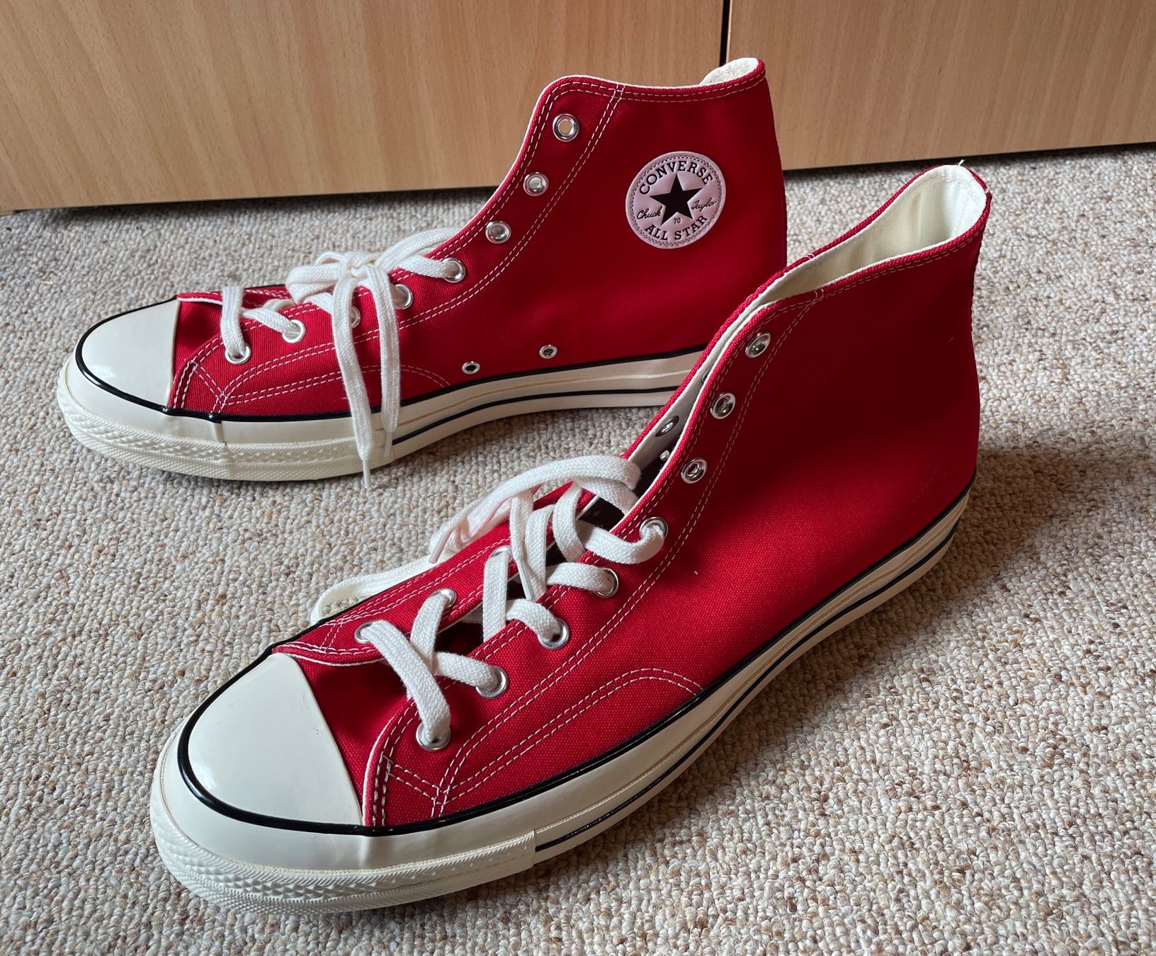 Converse Scarpe da uomo: Converse rot, Grösse 51.5, neu – Nuovo e nell'imballaggio originale da Gümligen venduto da soleil149 1