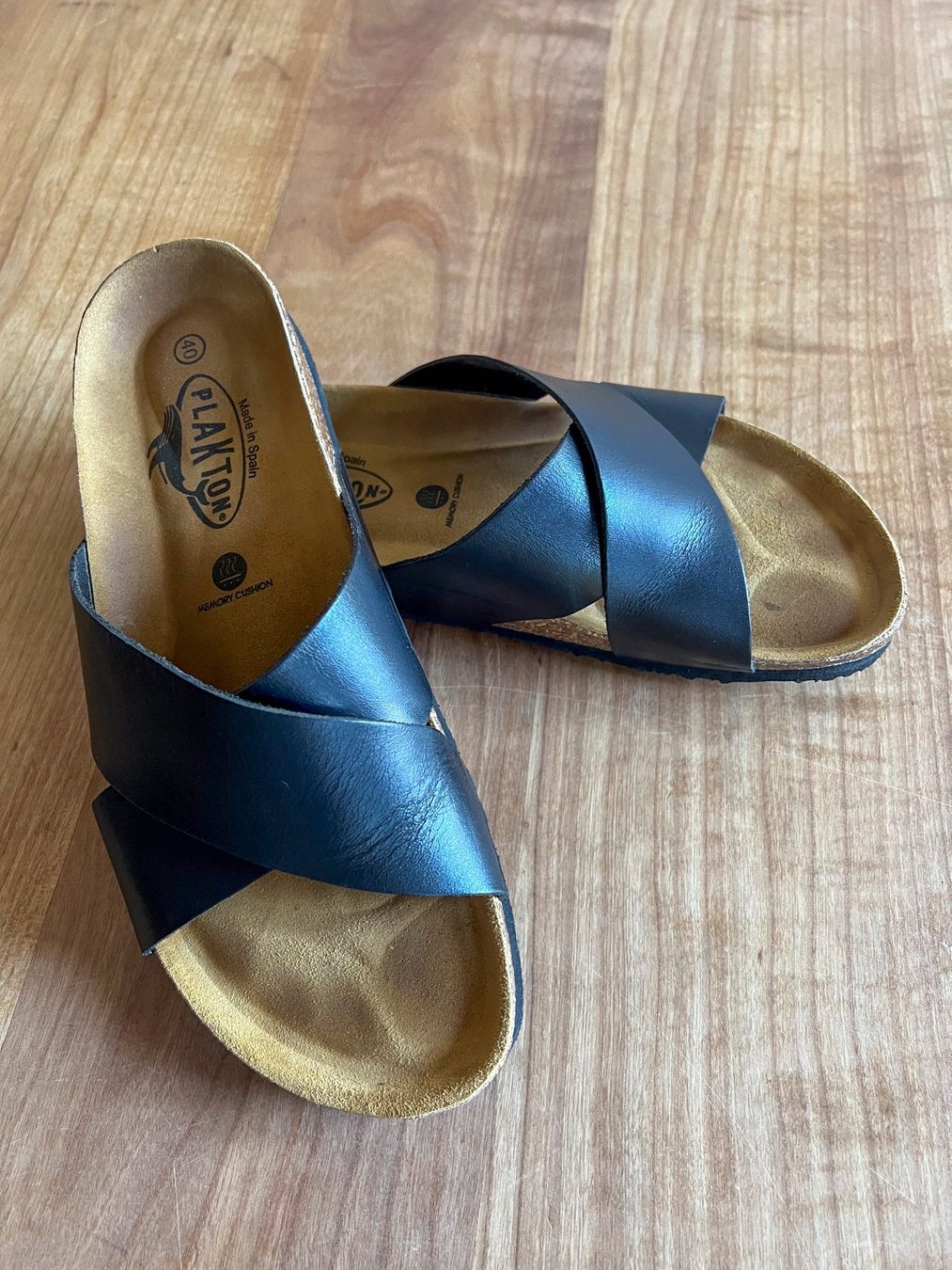 Damenschuhe: Plakton Sandalen, schwarz, Grösse 40/41 – Gebraucht aus Winterthur von Ael_ 2