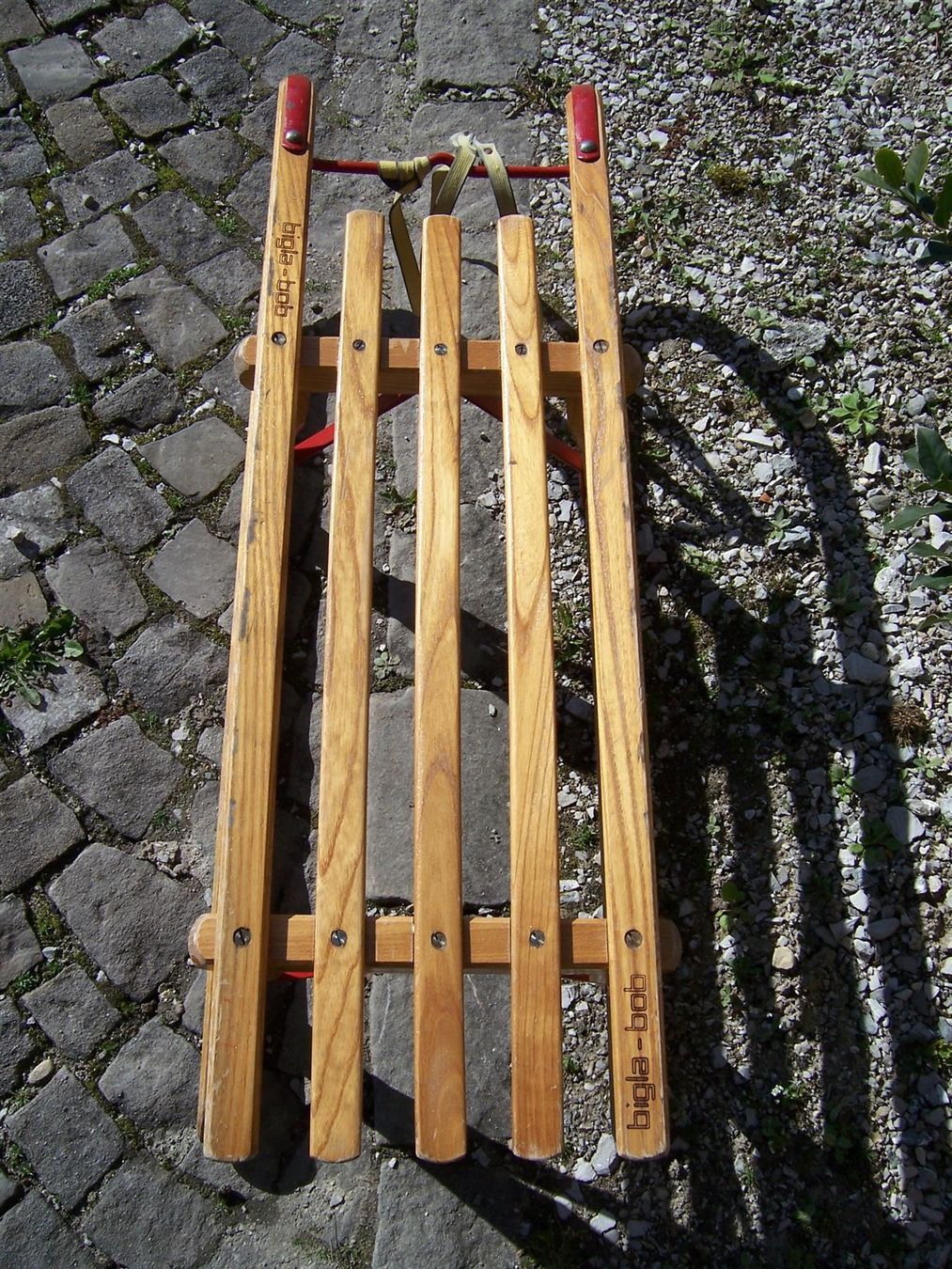 Schlitteln: Holzschlitten BIGLA-BOB Schlitten BIGLA – Gebraucht aus Kerzers von wisaundso 4