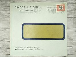 TR02 Enveloppe + Timbre Suisse 1928