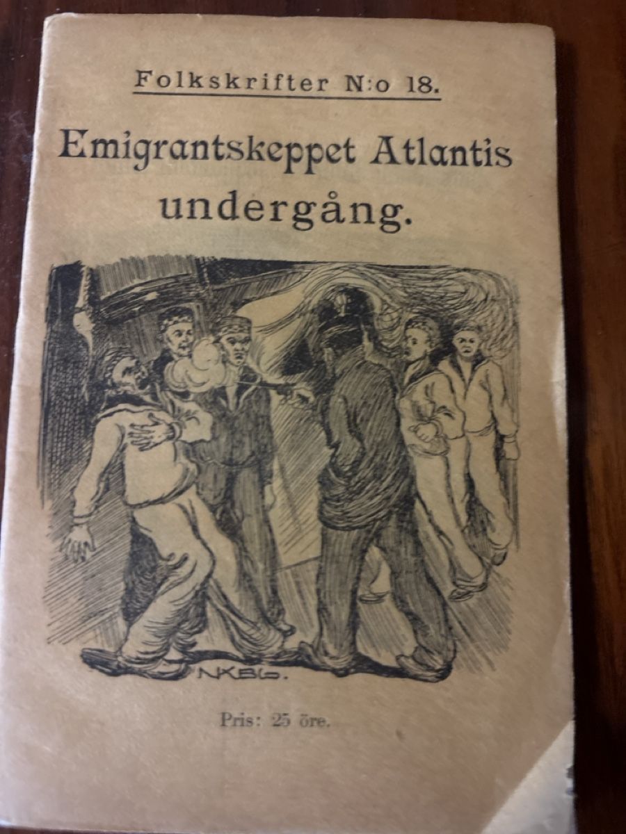 Libri: Antikes Buch: "Emigrantenscheppet Atlantis", 1893 Schwedisch – Usato da St. Gallen venduto da Mit_Preisvorschlag