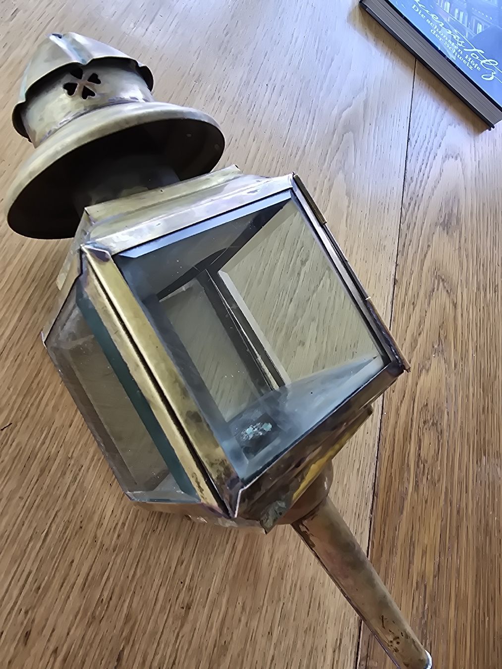 Lampes anciennes: alte Kutschenlampe Messing – D'occasion à Hedingen par mickway 2