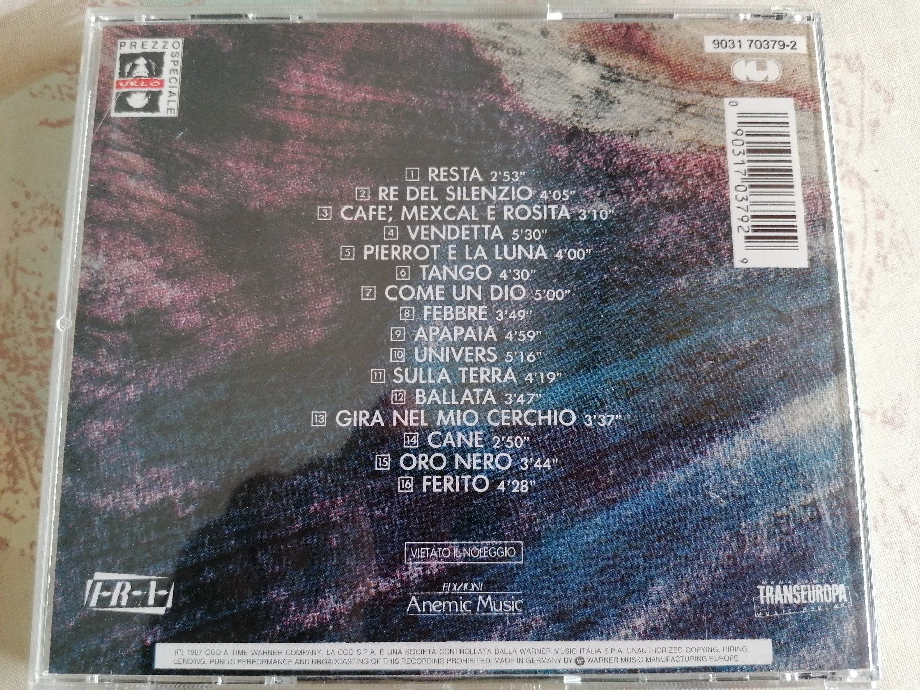 CD: LITFIBA - 17 RE 1987 – Usato da Ermenswil venduto da easyric 2