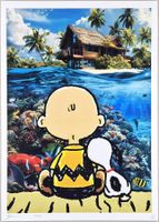 Death NYC Ltd Pop Art Druck " in Paradise Charlie & Snoopy