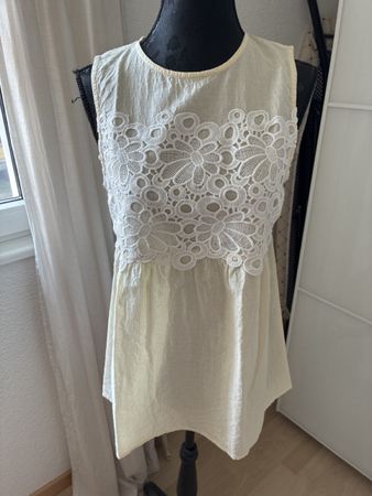 Bluse mit Spitzen M