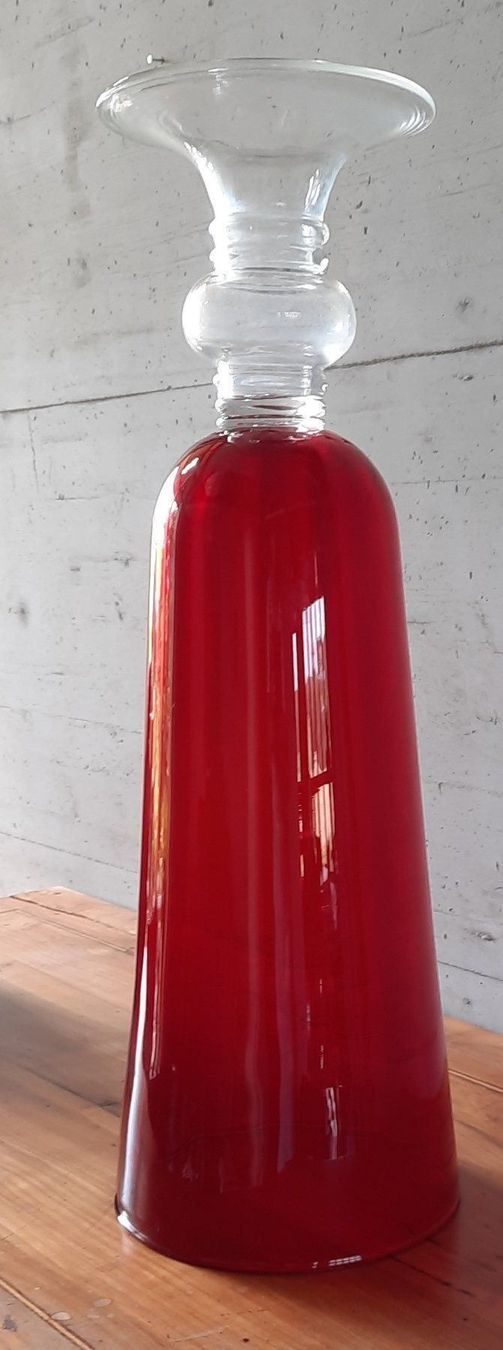 Vasi & Recipienti: Vase rot kelchförmig, Höhe ca. 65 cm – Usato da Rosshäusern venduto da planet-7 5