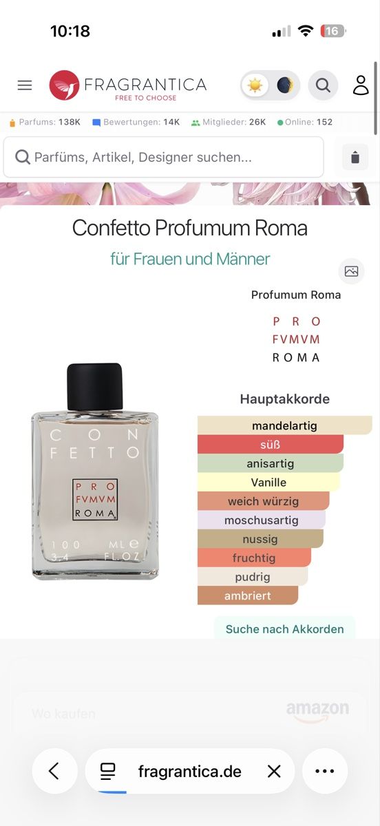 Parfum & Eau de Toilette: Confetto Profumum Roma EdP , 2 ml – Gebraucht aus Sursee von nst_czk2 1