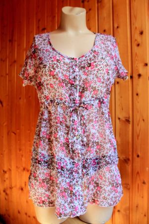 Gina Benotti * transparente BLUSE / Blusentop  38 M Neu!