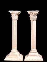 VINTAGE SPANISH CANDLE HOLDERS PORCELAIN