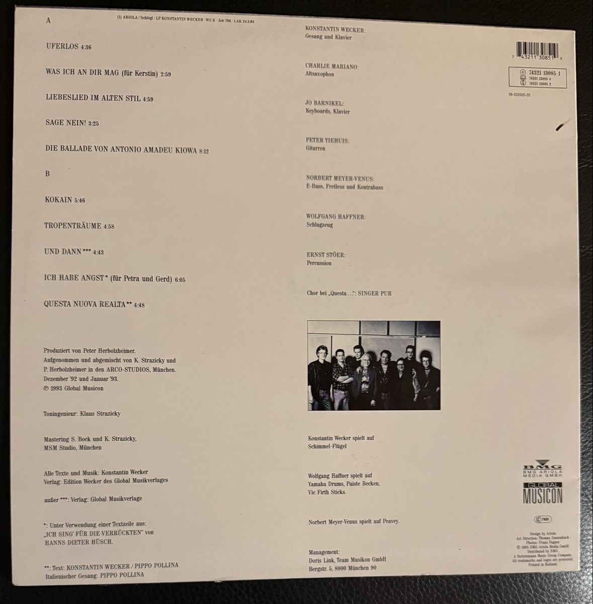 Dischi in vinile: Konstantin Wecker - Uferlos LP - Schallplatte – Usato da Goldach venduto da Messerguru 1