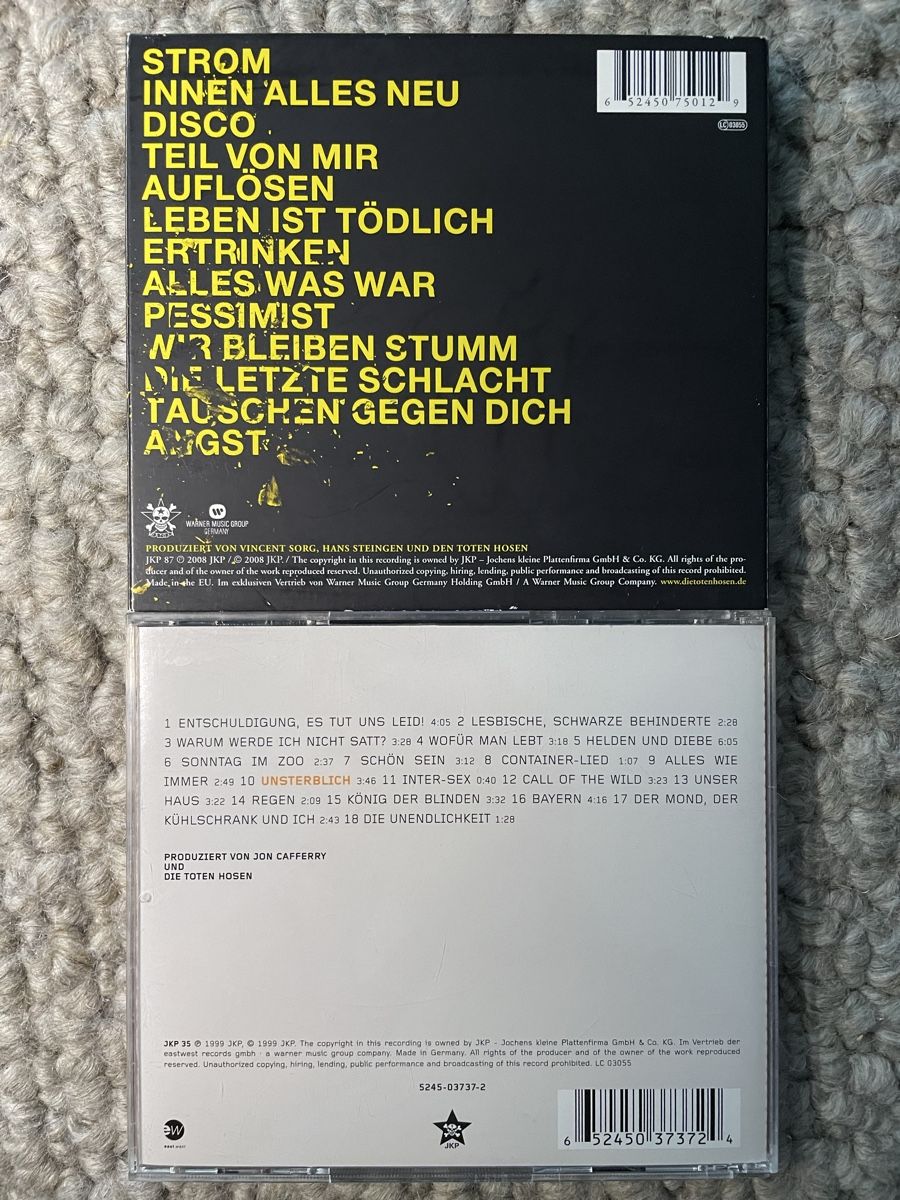 CD: 2x Die Toten Hosen – Nuovo (secondo la descrizione) da Reinach AG venduto da trigger7811 1